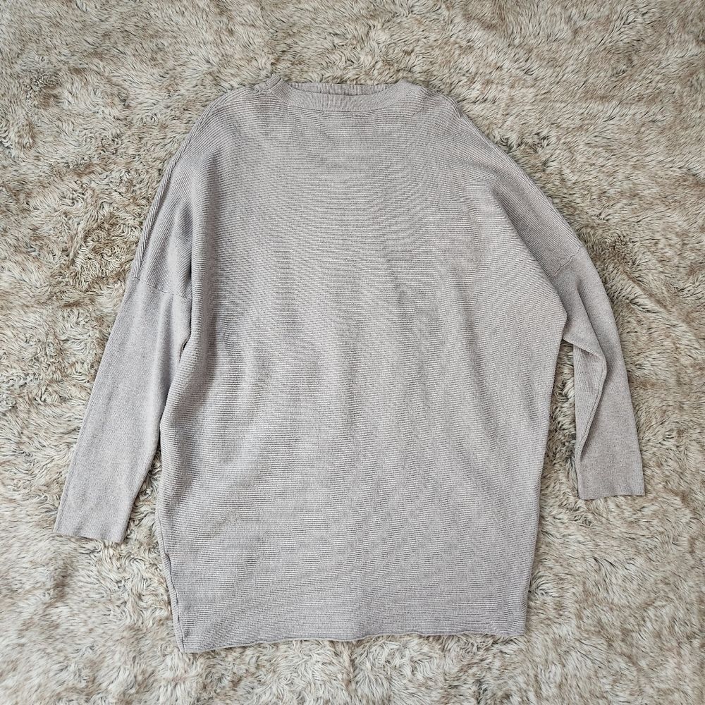 Jodifl Choker Collar Long Sleeve Tunic Sweater Gray Women's Size S/M - Picture 7 of 9